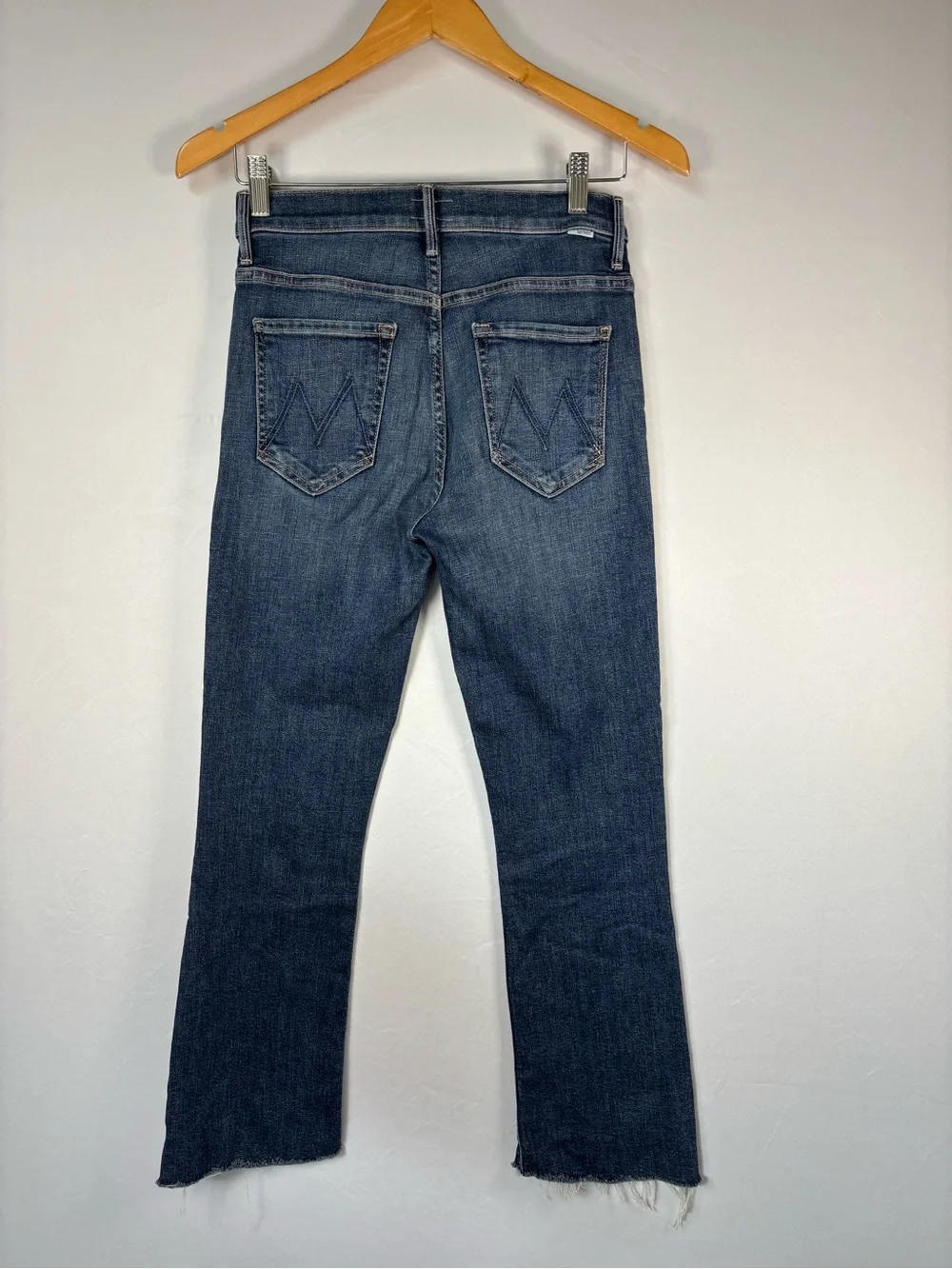 MOTHER The Insider Crop Step Fray Girl Crush Jeans Size 27